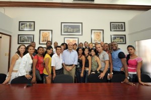 Fueron recibidos por el presidente municipal