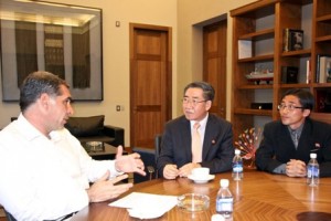 Sostienen reunión en Palacio de Gobierno