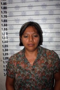 Una de las cuatro detenidas