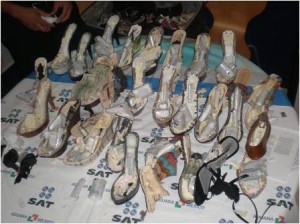 Ocultos en zapatillas