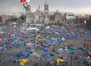 Fueron arrasadas casas de campaña