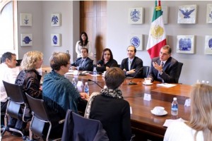 Reunión en palacio de gobierno