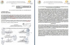 Oficio entregado a SEGEGO