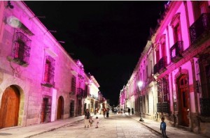 Iluminación de rosa