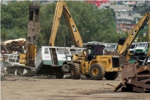 Destrucción de autobuses