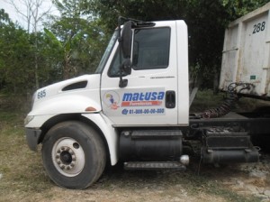 Transportaba material de construcción