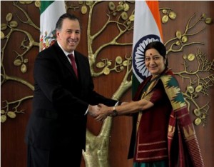 Cancilleres de México y la India