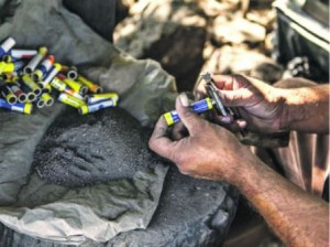 Explosión de cohetería