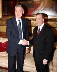 Canciller mexicano - ministro de Asuntos Exteriores británico