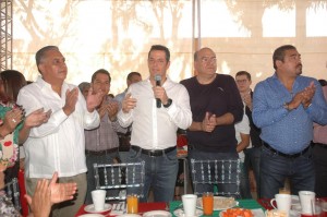 Alejandro Murat y Javier Villacaña en ameno convivio