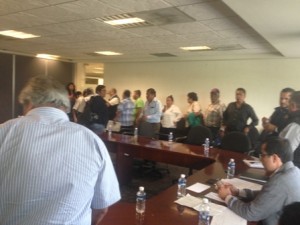 La reunión a petición de los transportistas