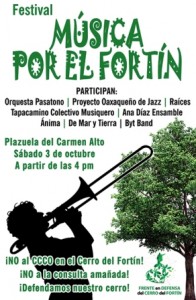 ¡No al CCCO en el Cerro del Fortín!