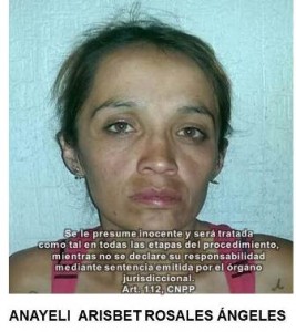 Anayeli Arisbet Rosales Ángeles, probable delincuente detenida en Valle de Chalco