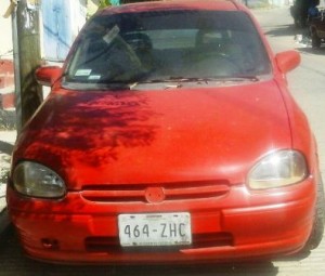 En Santa Rosa Panzacola, agentes aseguraron el vehículo Chevrolet, tipo Chevy Monza