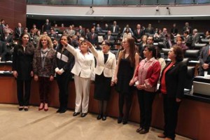 Linda Marina Dolores Munive, cónsul en Río de Janeiro, y Eréndira Paz Campos, embajadora en Venezuela