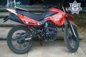 Al menor de edad se le decomisó una motocicleta