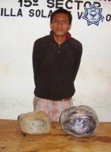 Fue detenido con marihuana