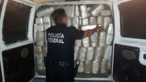 Llevaba 529 paquetes con un peso de mil 991 kilogramos.