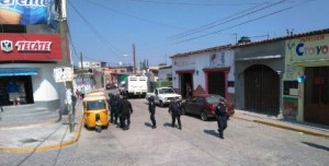 El operativo en la Villa de Mitla