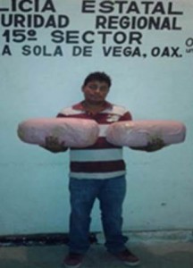 Rodríguez Pérez López detenido con 10 kilogramos de marihuana.