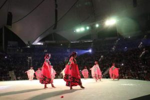 Se fusionaron con el misticismo, la música prehispánica y luces que interpretan esta historia de la princesa zapoteca Donají.