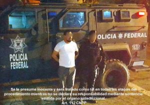 Fue aprehendido junto con tres personas