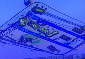 La maleta y municiones a disposición de la Agencia del Ministerio Público de la Federación.