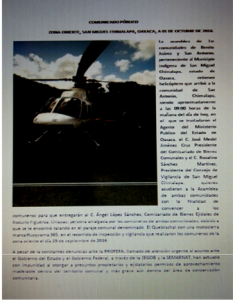 Aseguran helicoptero de gobierno
