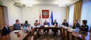 Policías Nacional de Polonia y de México