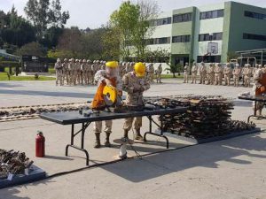 “Ceremonia de destrucción de armamento”