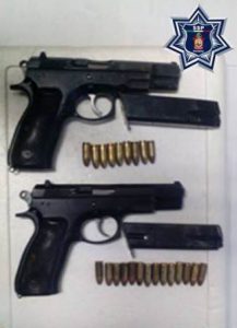 Portaban armas de fuego