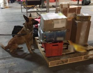 En empresa de mensajería