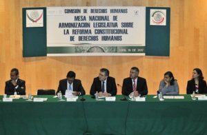 Primera reunión de la Mesa Nacional de Armonización Legislativa.