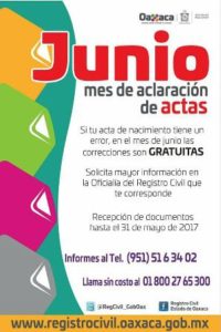 Registro Civil de Oaxaca