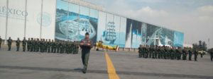 Inició su vuelo de la estación de Hoyos en Pachuca, Hidalgo.