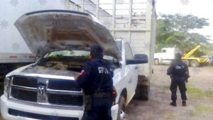 El hallazgo se realizó sobre la calle “Venustiano Carranza” de la población de Jaltepec de Candayoc.