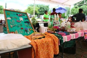 Sábado 12 de agosto, tianguis popular en el Parque Central.