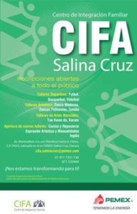 Información al teléfono (971) 7149000 extensión 52364 y 72 51736, o al correo electrónico cifa.salinacruz@pemex.com