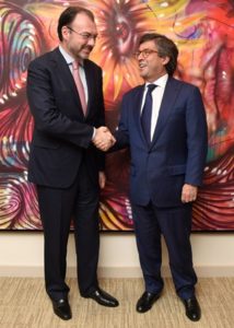 Videgaray Caso y Moreno coincidieron en que sólo trabajando conjuntamente se logrará superar los retos de esta región.