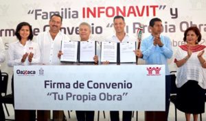 Suscriben acuerdos Infonavit y Gobierno