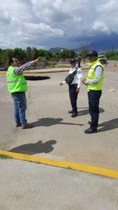 Atiende CEPCO socavón en Xoxo y supervisa presa “Matías Romero”.