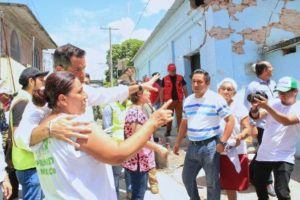 Casas afectadas por los sismos