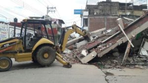 A damnificados por el sismo