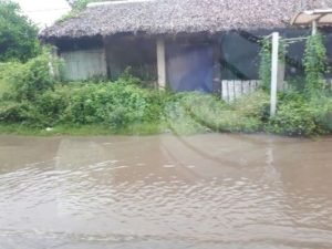Lluvia severa ocurrida el día 22