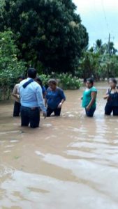 Reportan desbordamiento de ríos y arroyos en diversas regiones del estado.