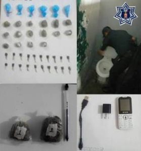 Aseguran artículos prohibidos