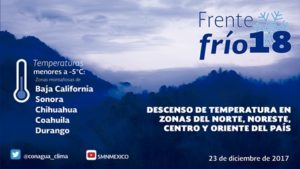 Prevén descenso de temperatura