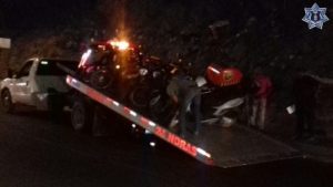 Las diez unidades de motor quedaron bajo el resguardo de la Policía Vial Estatal.