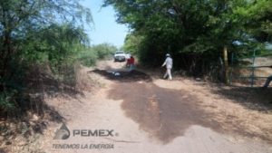 La fuga se localizó en un sitio alejado de la población y no se reportan afectaciones.