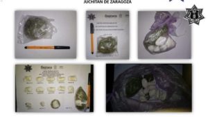 Decomisan drogas y celulares